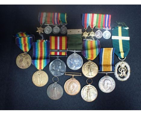 A COLLECTION OF ASSORTED MEDALS: British War and Mercantile Marine Medal (William E. Jackson), Territorial Decoration B.V.R..