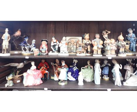 A COLLECTION OF GOEBEL HUMMELL FIGURINES and others by Royal Doulton, Lladro, Capodimonte, Nao, Royal Worcester etc