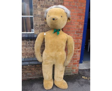 A LARGE MERRYTHOUGHT SHOP DISPLAY BEAR (by repute, ex Harrod's) 185cm high approx (some marks)