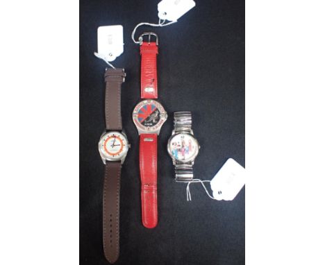 ORIS MANUAL WATCH 1960s/70s, with a Spice Girls watch and a Kangol advertising watch