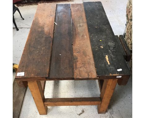 A child's work bench with integral vice, 91.5 cm long