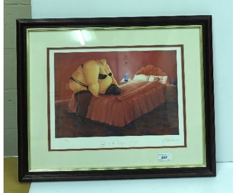 AFTER SARAH JANE SZIKORA "Bed Springs", limited edition photo lithograph No. 76/600, signed in pencil lower right, titled low