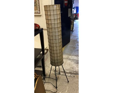 A mid 20th Century leaded shell cylindrical standard lamp CONDITION REPORTS All looks a little grubby and in need of a clean 