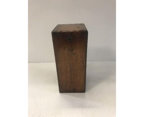 A circa 1900 mahogany cased, lacquered brass and anodised folding microscope by Smith &amp; Beck of London, No'd. 1149, case 