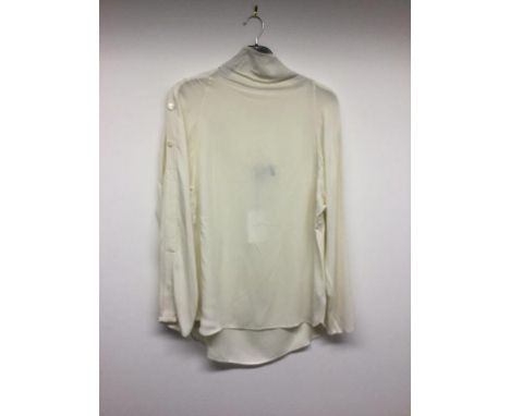 THEORY - a ladies cream blouse, size 8