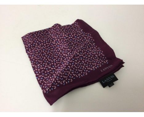 LANVIN - a purple handkerchief