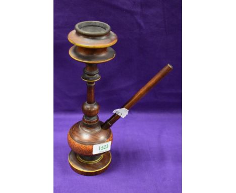 A 20th century Turkish pipe in a Sheesha style. 26cm tall.