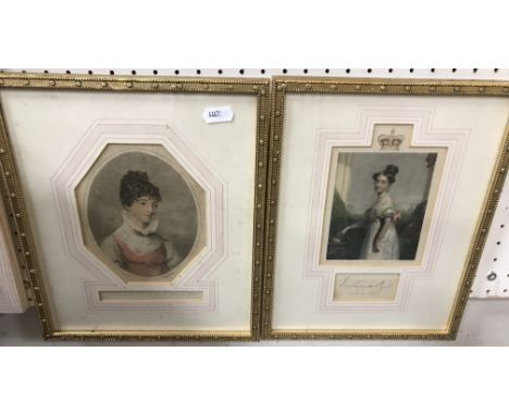 AFTER COCHRAN "Victoria", study of the young Queen, inscribed "Victoria at the age of 18", together with various other 19th C