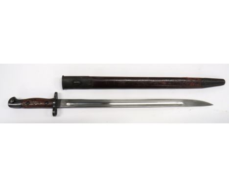 P1907 Pattern SMLE Bayonet Dated Sept 1914 17 inch, single edged blade with fuller. &nbsp;Forte with maker "Wilkinson" dated 