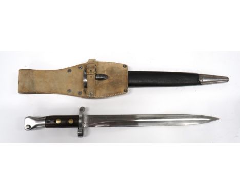British P1888 MKI 2nd Type Lee Enfield Bayonet Dated May 1893 12 inch, double edged blade. &nbsp;Forte dated "5/93" with vari