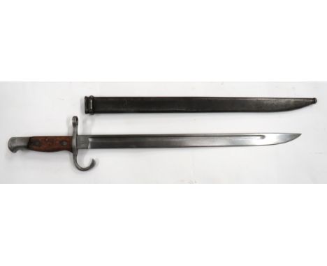 Japanese Type 30 M1897 Arisaka Bayonet 15 1/2 inch, single edged blade with fuller. &nbsp;Forte with arsenal stamp. &nbsp;Ste