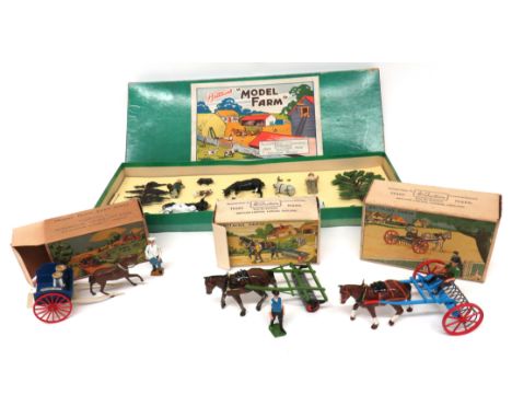 Britains Farm Boxed Sets consisting No 38F Britains Farm. &nbsp;Contents still fixed ... No 131F milk float with milkman and 