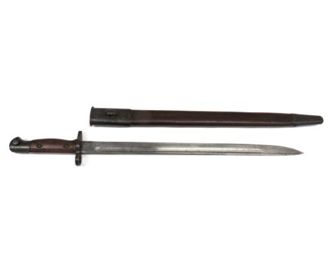 P1907 Pattern SMLE Bayonet 2nd Irish Guards Feb 1914 17 inch, single edged blade with fuller. &nbsp;Forte with maker "EFD" (E