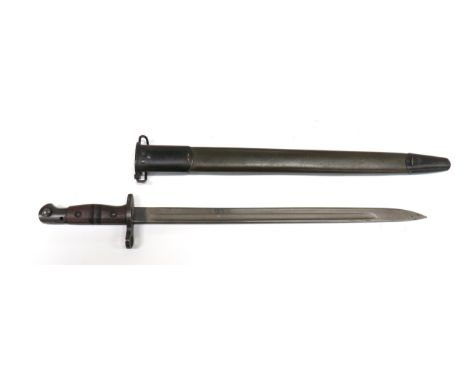 American P1917 Issue Bayonet 17 inch, single edged blade with fuller. &nbsp;Forte with maker "Winchester" and US Ordnance sta