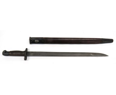 P1907 Pattern SMLE Bayonet Dated Oct 1914 17 inch, single edged blade with fuller. &nbsp;Forte with maker "JAC" (Chapman) dat