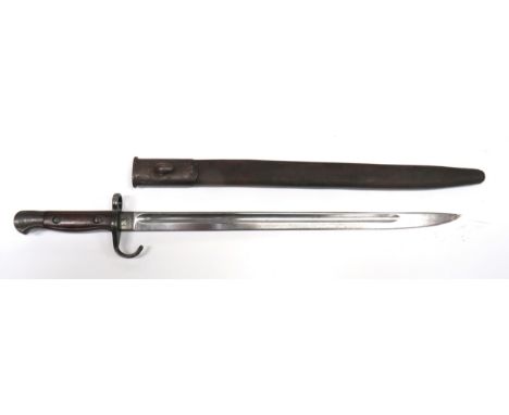 British P1907 Hook Quillon SMLE Bayonet Suffolk Reg 17 inch, single edged blade with fuller. &nbsp;Forte with maker "Mole" da