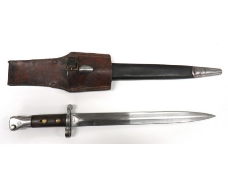 P1888 MKI 2nd Type Volunteer Pattern Bayonet Dated Feb 1891 12 inch, double edged blade. &nbsp;Forte with maker "Wilkinson Lo