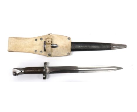 P1888 MKII Lee Enfield Bayonet Cheshire Reg Dated Oct 1901 12 inch, double edged blade. &nbsp;Forte with date "10/01" and cro