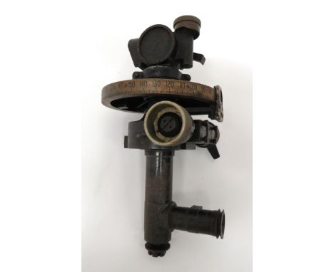 WW1 Dated 1918 Dial Sight No 7 MKII steel body with lower angled lens. &nbsp;Lower adjusting mount. &nbsp;Central, brass rang