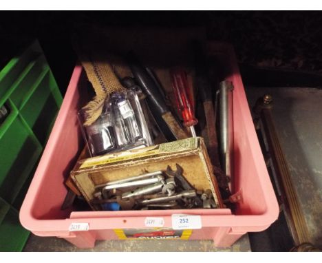 A selection of assorted hand tools to include planes, spanners, cutters, hammers etc 