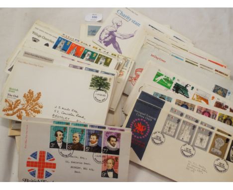 A selection of first day covers to include Churchill Centenary, British Explorers, Philympia 1970 etc