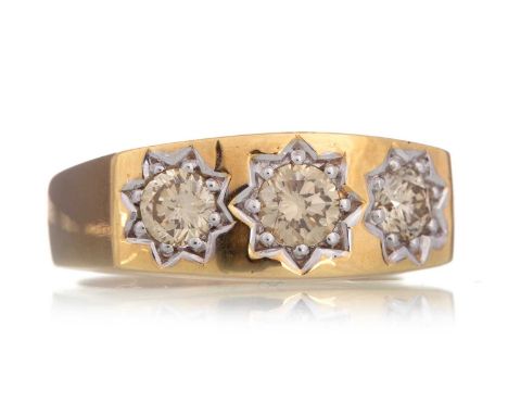 CERTIFICATED DIAMOND RING set with round brilliant cut diamonds totalling approximately 1.00 carat, marked 9K, size QWGI96241