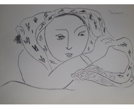 Henri Matisse (French, 1869â€“1954), lithograph, signed within plate, unframed, H.24.5 W.32cm,