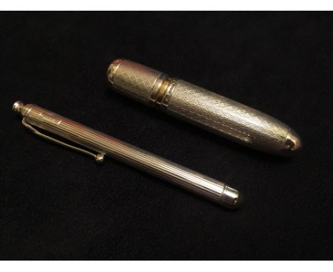 A contemporary silver perfume atomiser and a silver tablet stylus by Philip Kydd, London 2010 and 2014, each with engraved de