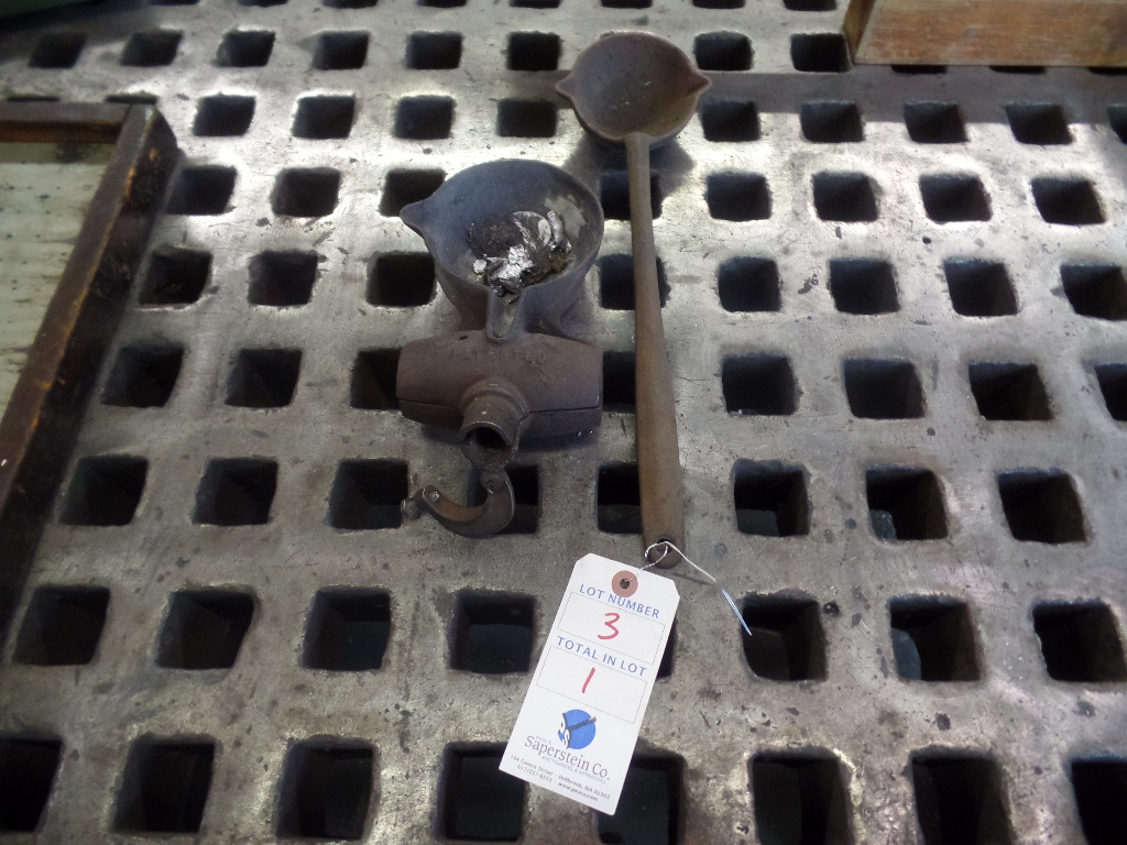 Lead Hammer Head Mold w/ Ladle