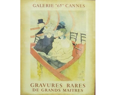 Toulouse-Lautrec, Henri de,  1864 in Albi; † 9. September 1901 auf Schloss Malromé, Gironde: "La Grand Loge", Litogr. Poster 