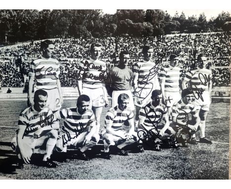 CELTIC LISBON LIONS LARGE AUTOGRAPHED PHOTO SIGNED BY 8
16 x 12 Inch
Ref JCK