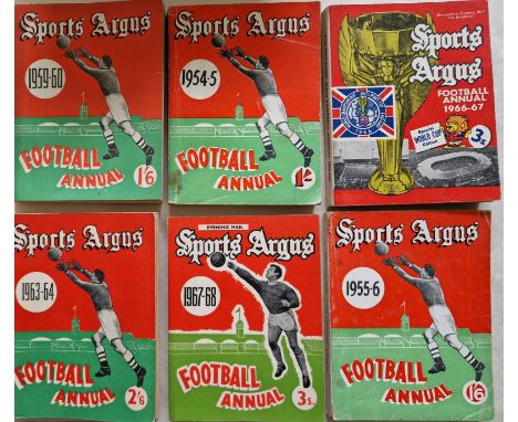 VINTAGE SPORTS ARGUS FOOTBALL ANNUALS X 6
Fair / Good
Ref LH