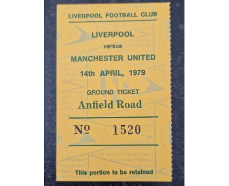 1978-79 LIVERPOOL V MANCHESTER UNITED TICKET
Good condition
Ref MS