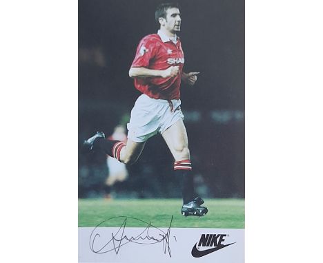 MANCHESTER UNITED ERIC CANTONA AUTOGRAPHED PHOTO CARD
Manchester United Eric Cantona signed 5.5” x 3.5” Nike sponsor photo ca