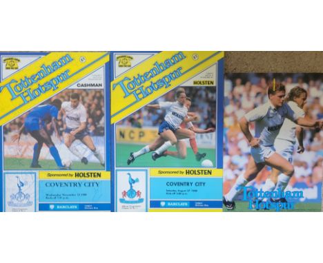 1988-89 TOTTENHAM HOTSPUR V COVENTRY CITY POSTPONED &amp; PLAYED PROGRAMMES ONE FULLY SIGNED
Programme for postponed game dat