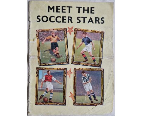 VINTAGE MEET THE STARS FOOTBALL MAGAZINE&nbsp;
Fold with some age related wear but includes some great pictures a few of wihi