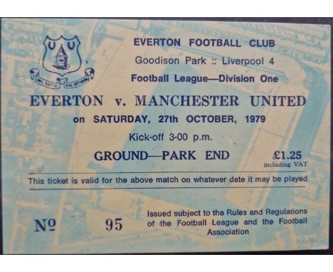 1979-80 EVERTON V MANCHESTER UNITED TICKET
Very good condition
Ref SM