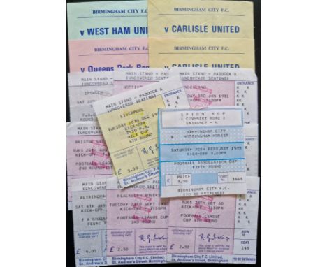 BIRMINGHAM CITY VINTAGE HOME MATCH TICKETS X 14
Ref SM