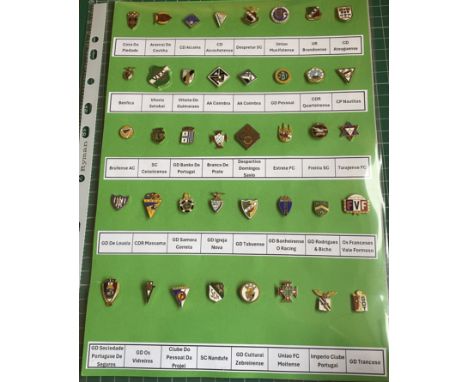 PORTUGUESE FOOTBALL CLUB STICK PIN BADGES X 40
All enamel
Ref JC