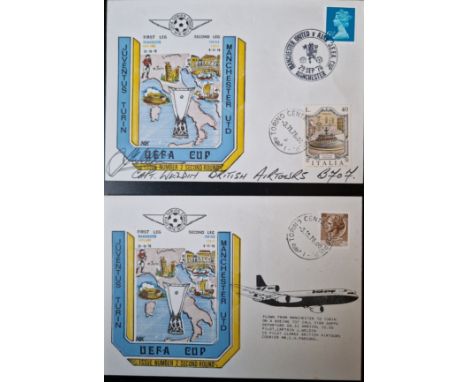 1976 JUVENTUS V MANCHESTER UNITED UEFA CUP HOME &amp; AWAY POSTAL COVERS
Ref G