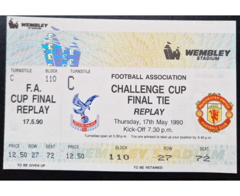 1990 FA CUP FINAL REPLAY CRYSTAL PALACE V MANCHESTER UNITED VERY RARE UNUSED TICKET
Ref DT