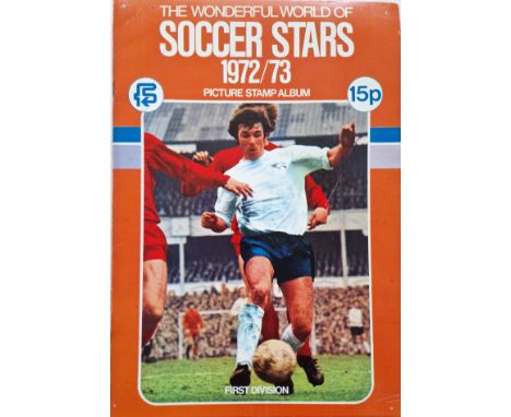 1972-73&nbsp; SOCCER STARS COMPLETE STICKER BOOK
Complete with all 330 stickers
Teams covered are Arsenal, Birmingham City, C