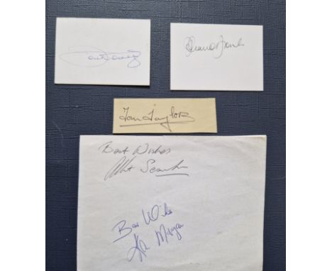 MANCHESTER UNITED VINTAGE AUTOGRAPHS INCLUDING TOMMY TAYLOR
Tommy Taylor, Jackie Blanchflower, John Docherty, Ken Morgans &am