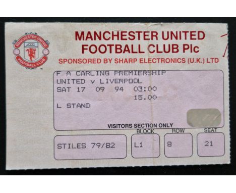 1994-1995 MANCHESTER UNITED V LIVERPOOL TICKET
Fold
Ref SM