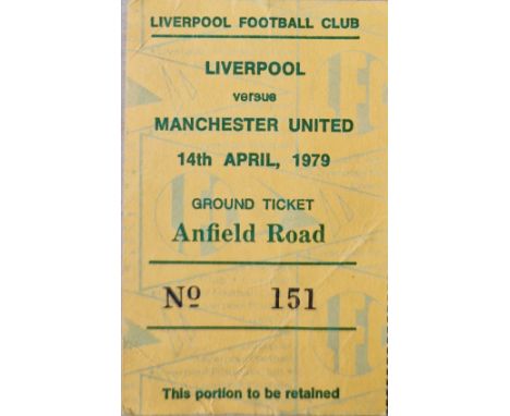 1978-79 LIVERPOOL V MANCHESTER UNITED TICKET
Folds
Ref SR