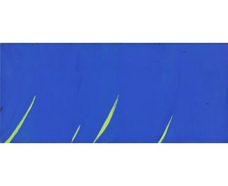 (See English version below)Katharina Grosse (Freiburg 1961 – lebt in Berlin). Ohne Titel. 1994Acryl auf Leinwand.  21&nbsp;×&
