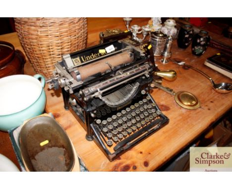 An Underwood vintage manual typewriter 