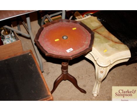 A tripod wine table 