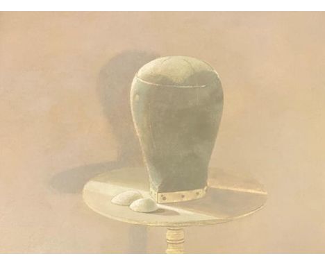 •David Tindle R.A. (British, b. 1932), Still Life, Model's Head with Reflected Light, title and signed verso, dated 1997, egg
