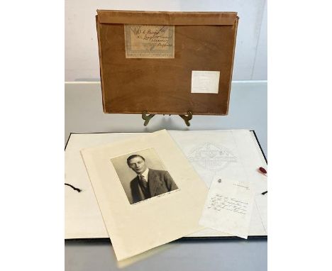 A signed photograph of H.R.H. The Duke of York (later George VI) by Bertram Park, London, silver gelatin print mounted on car